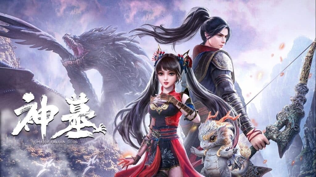 Chinese anime Tomb of Fallen Gods made by YOUKU